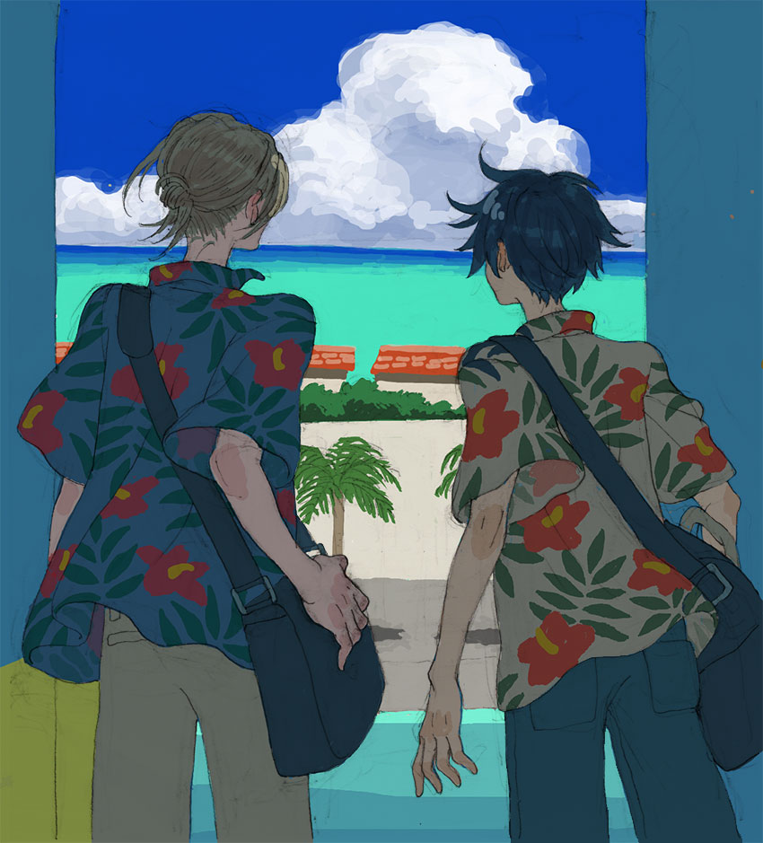 海の色すごい